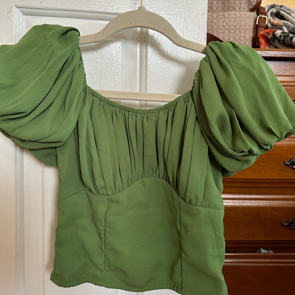 Abercrombie Crop Blouse - Picture 1 of 3